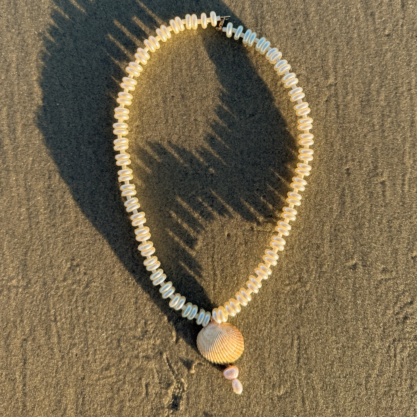 The Carrie Beaded Shell Necklace