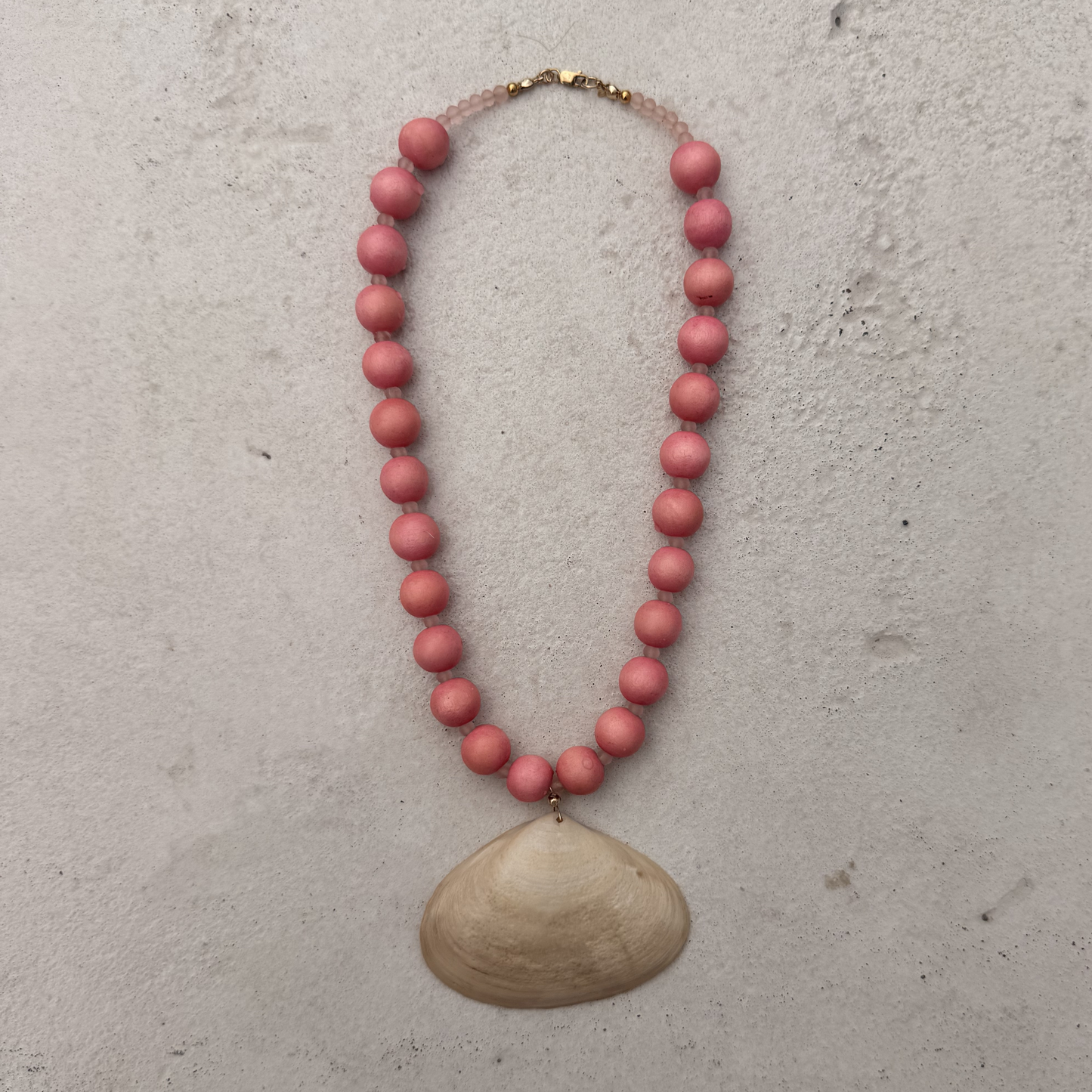 The Olivia Beaded Statement Shell Necklace
