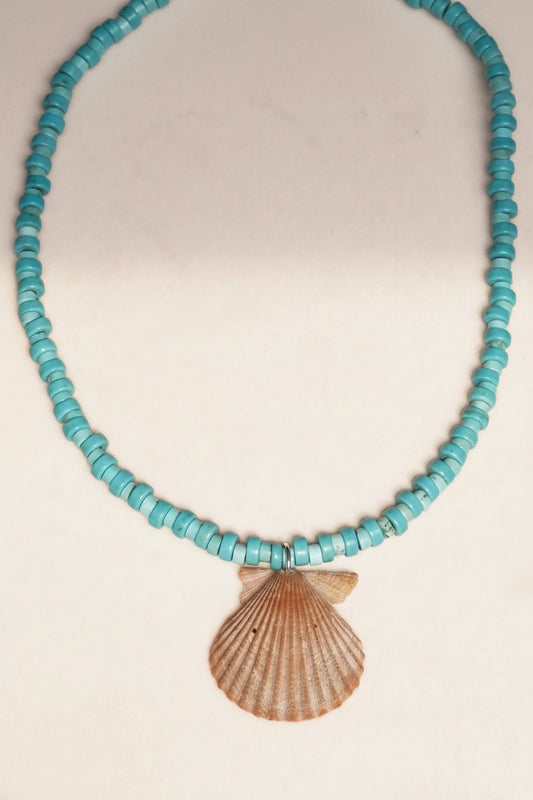 The Morgann Beaded Shell Necklace