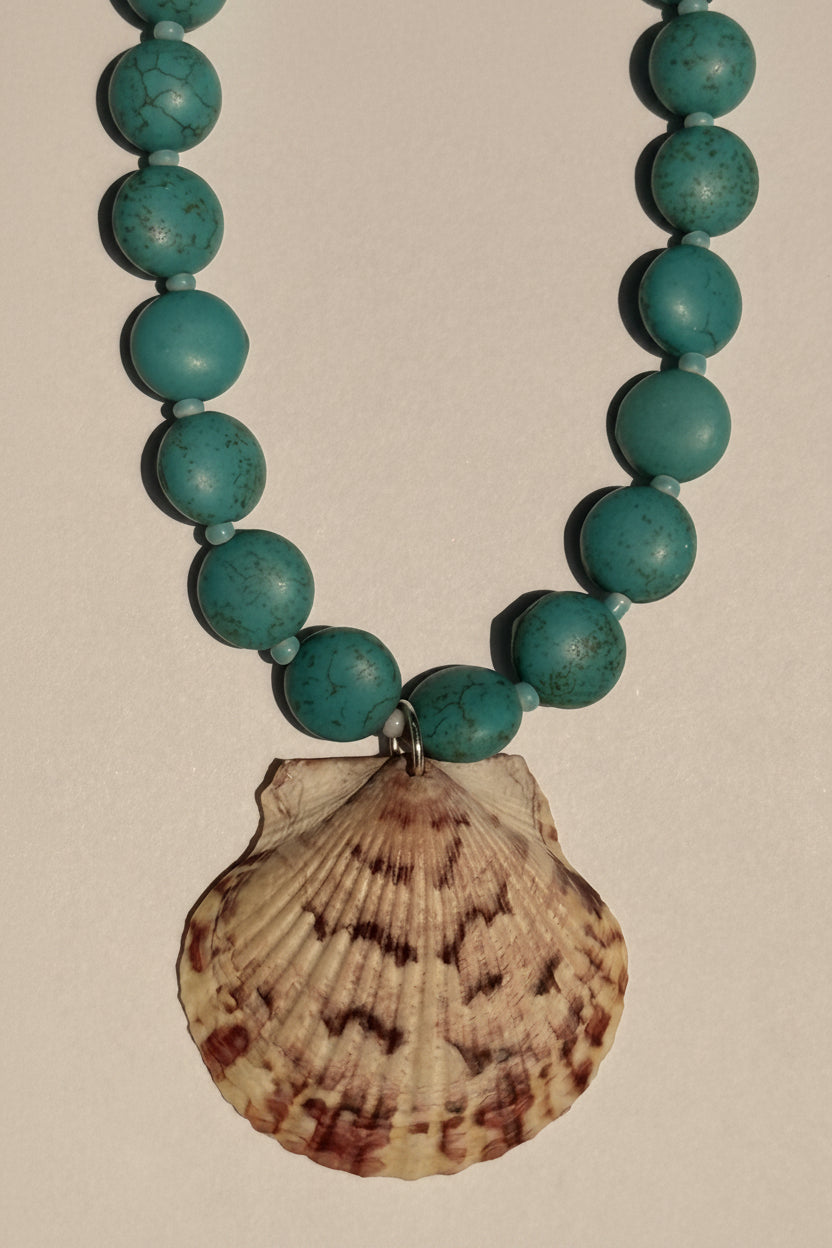 The Gabriella Beaded Shell Necklace