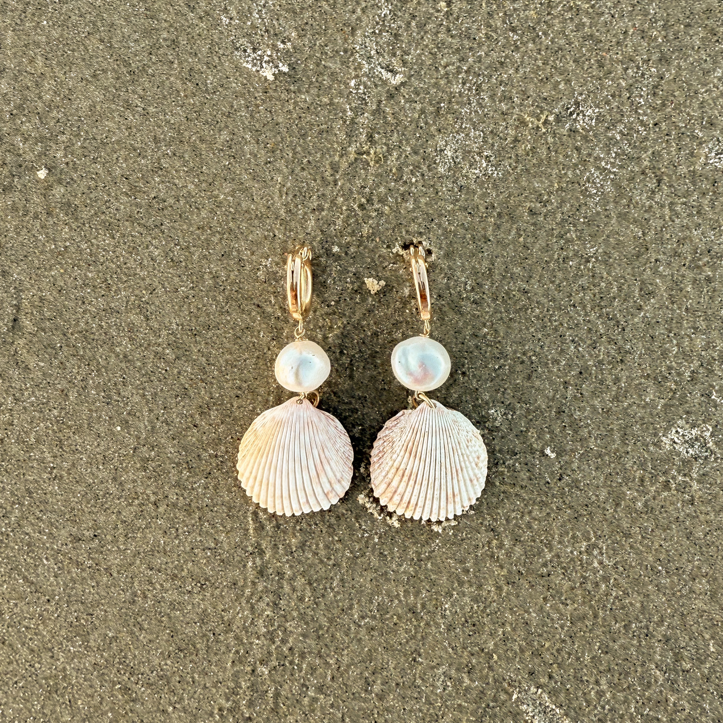 The Janice Pearl Shell Drop Earrings
