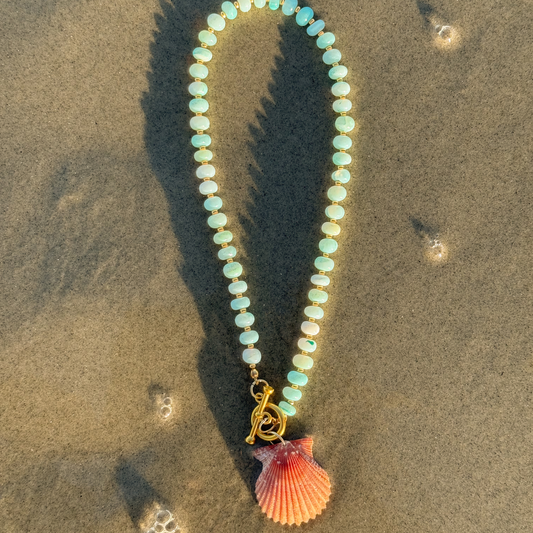 The Madeline Beaded Shell Necklace