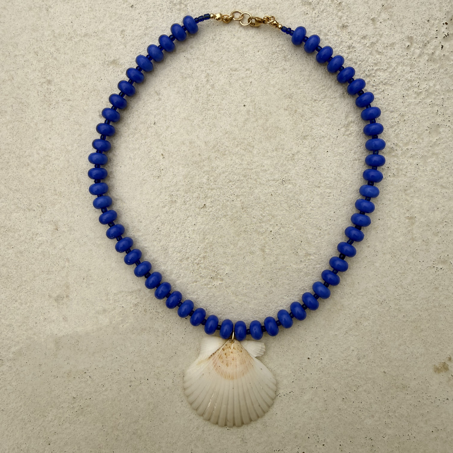 The Sabrina Beaded Statement Shell Necklace