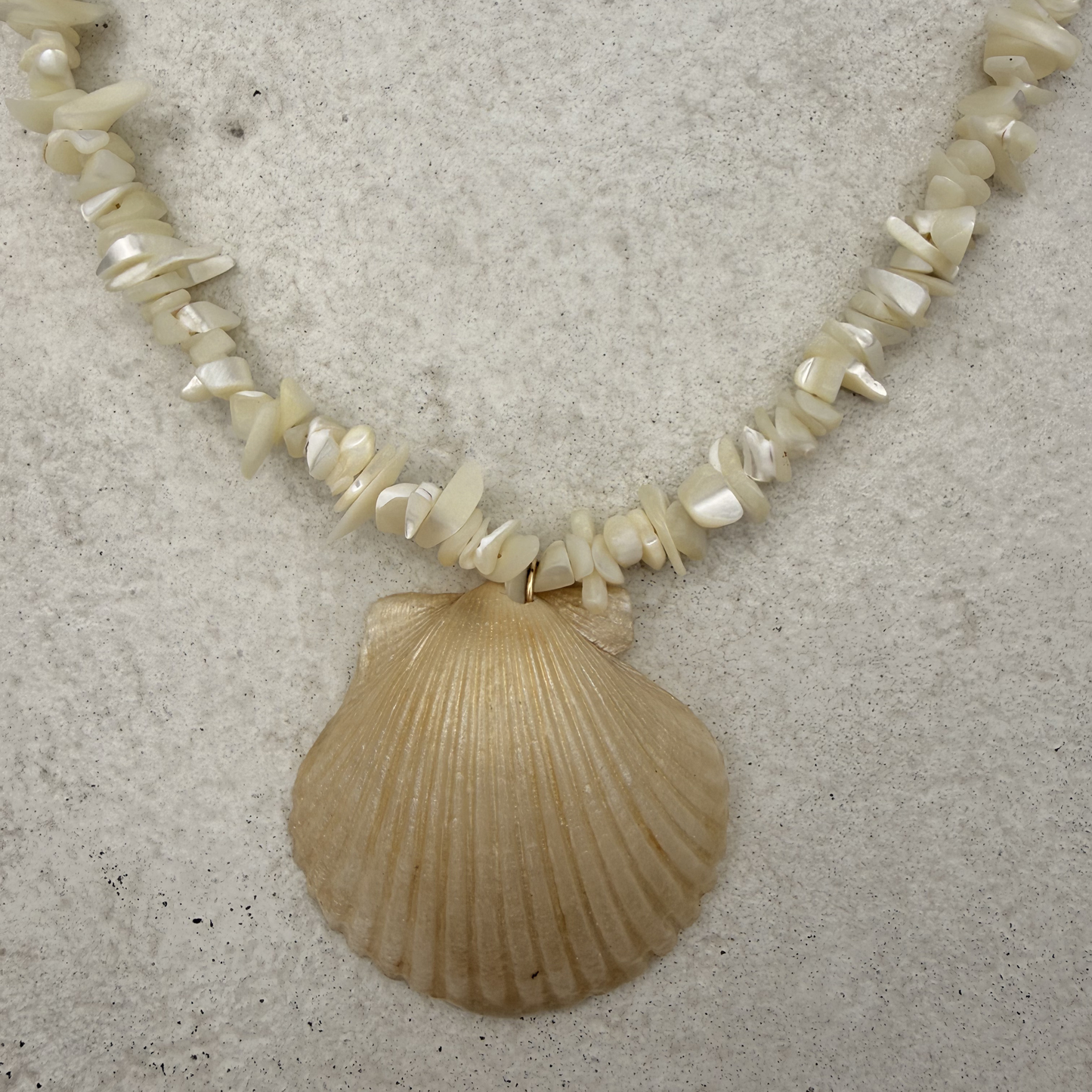 The Madeline Beaded Statement Shell Necklace