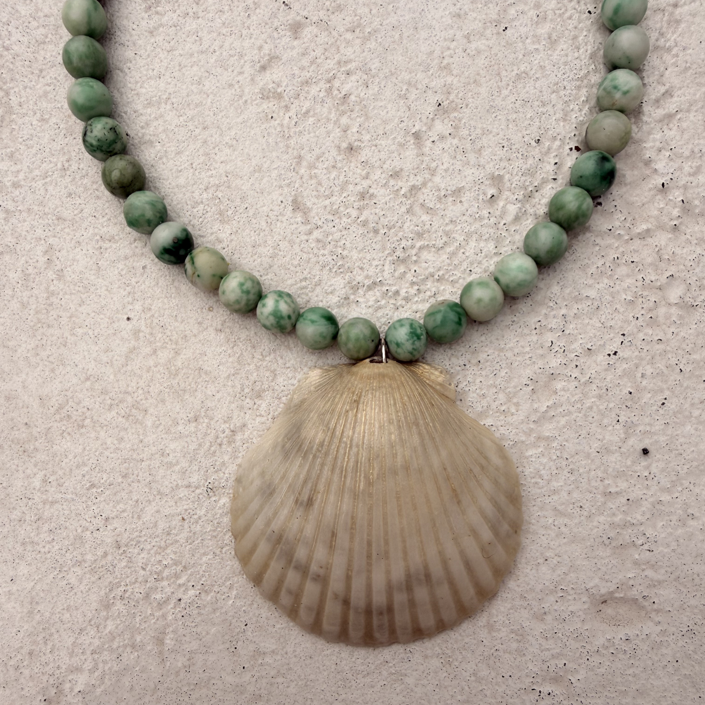 The Alexandra Beaded Statement Shell Necklace