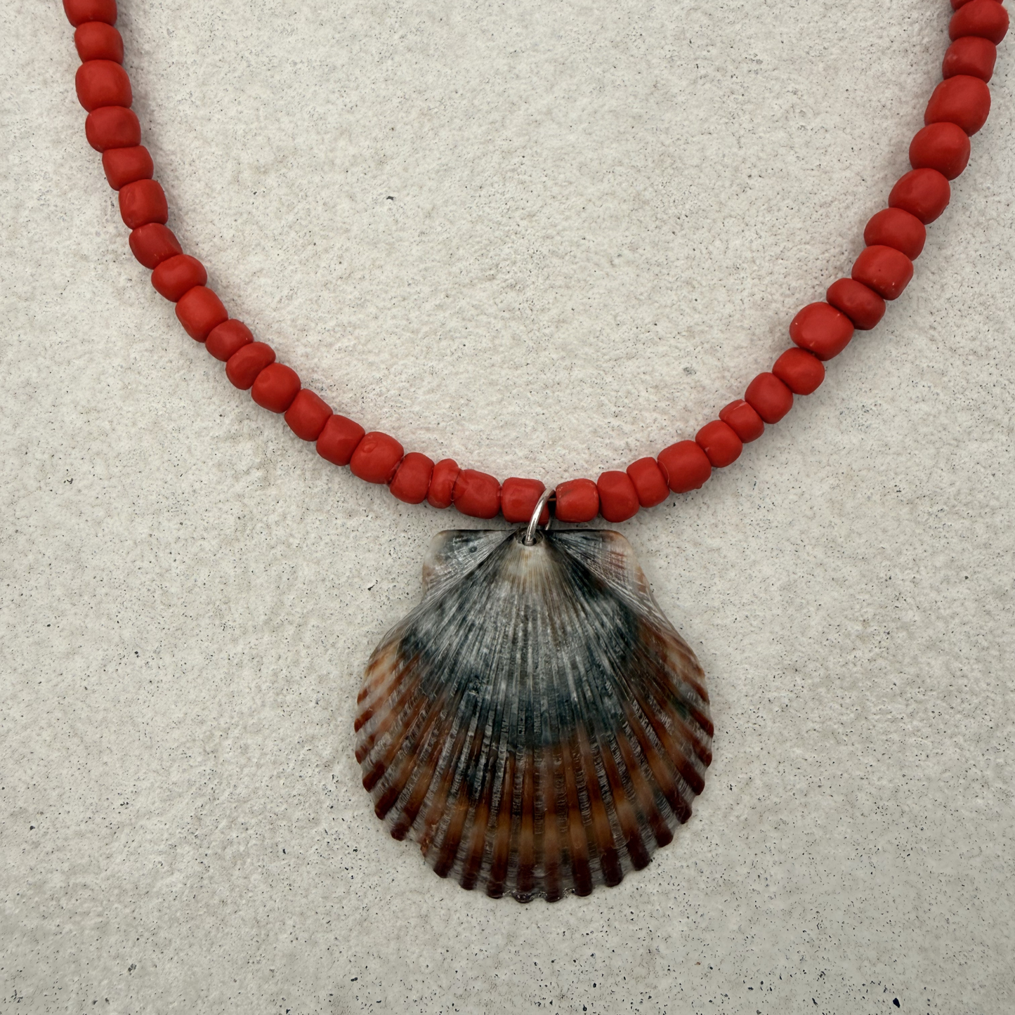 The Rose Beaded Statement Shell Necklace