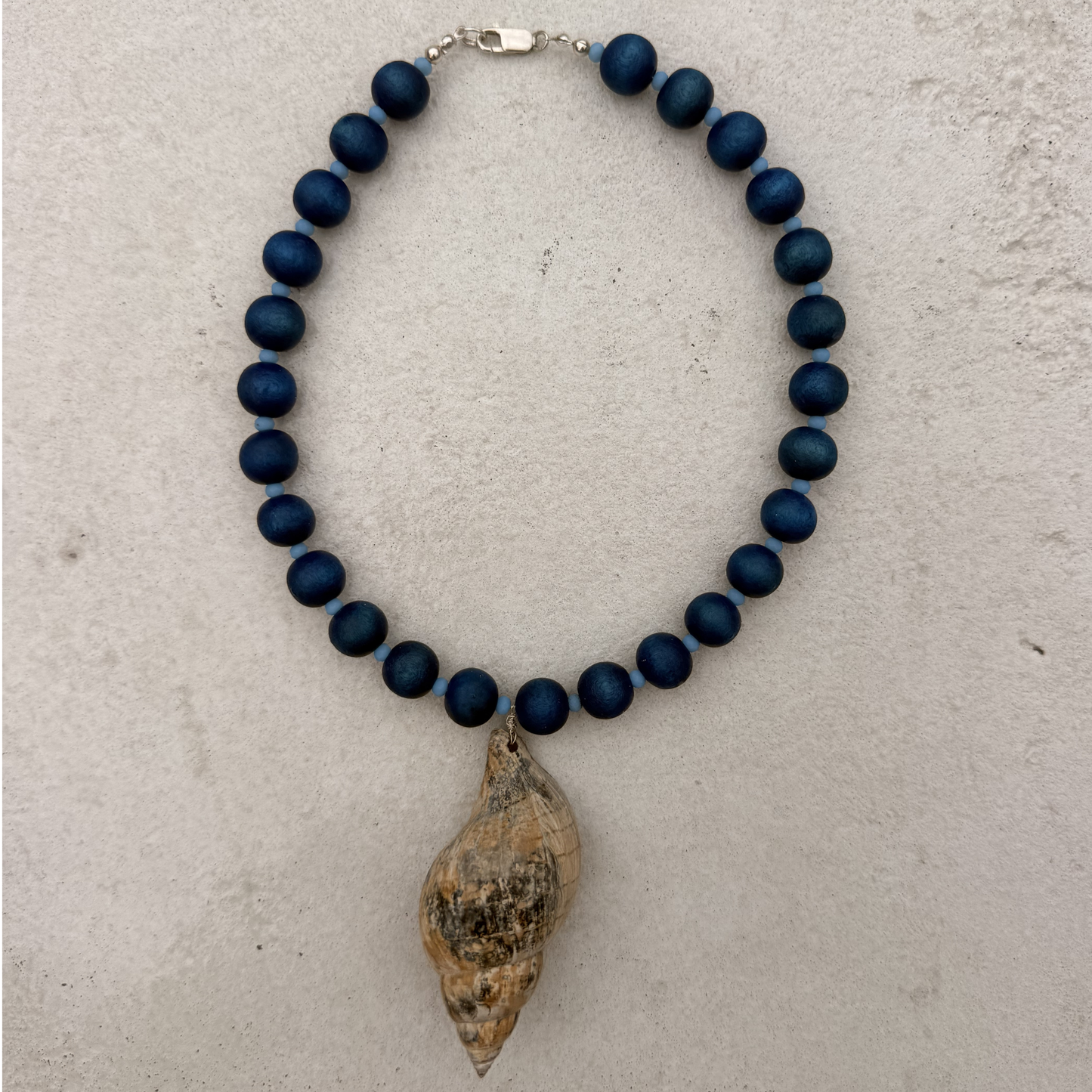 Elese Beaded Statement Shell Necklace